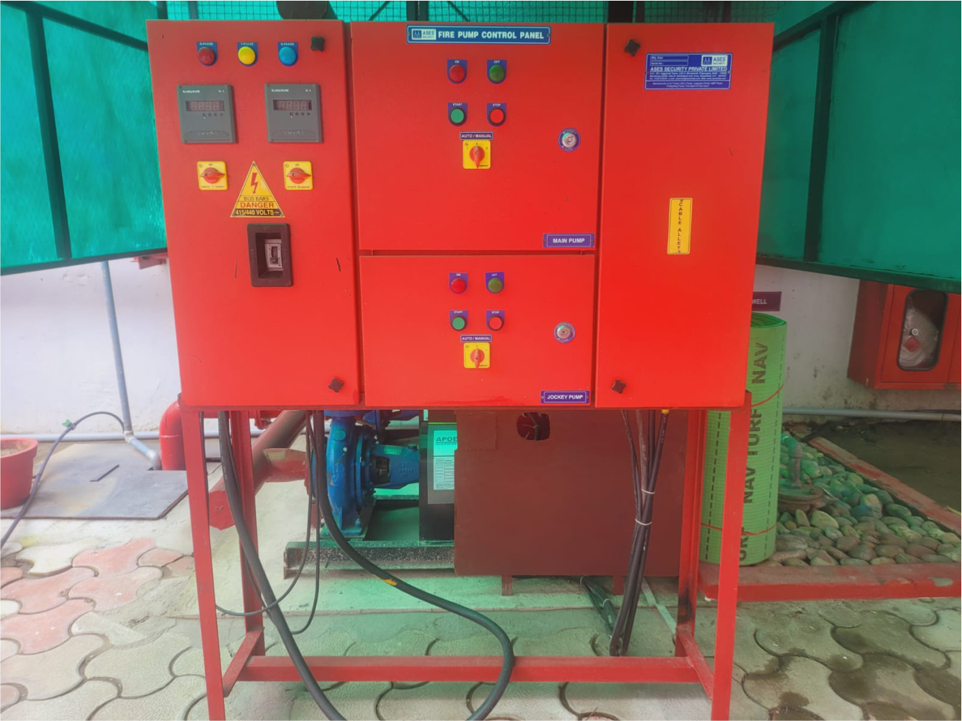 Fire pump control panel